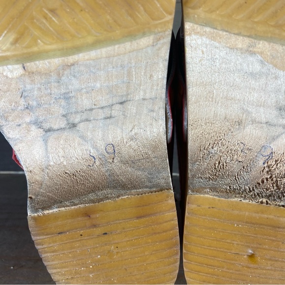 kerstin adolphson womens size 39 shoes floral multicolor slip on swedish clogs - Picture 9 of 9